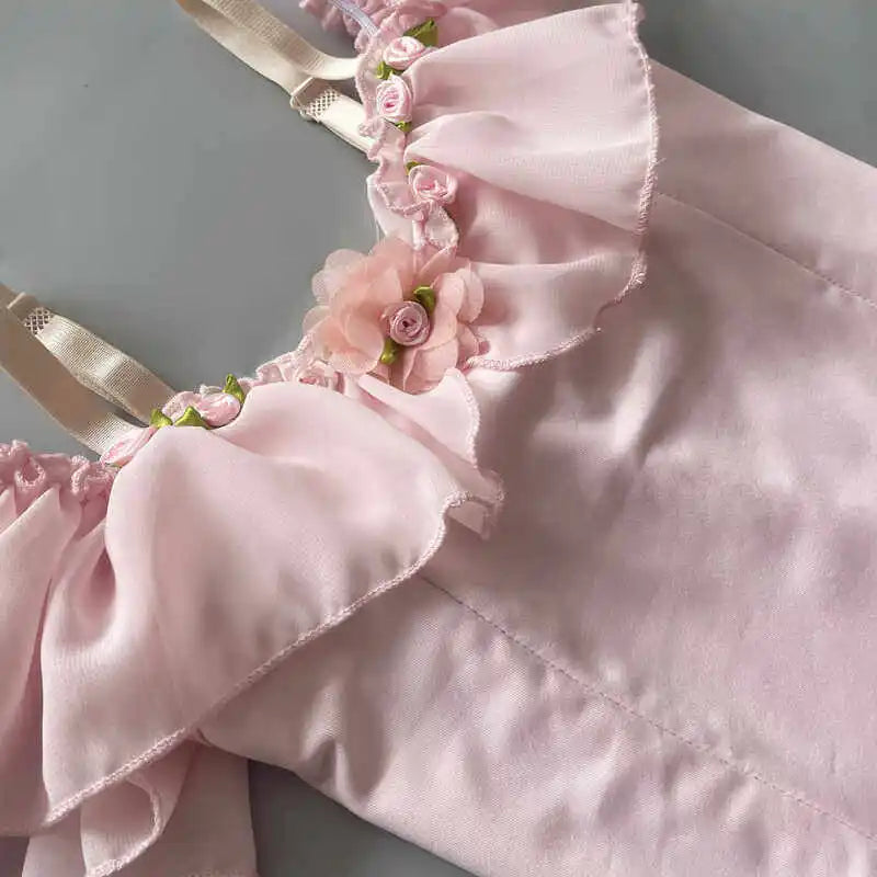 Girls pink chiffon long-skirt ballet dress
