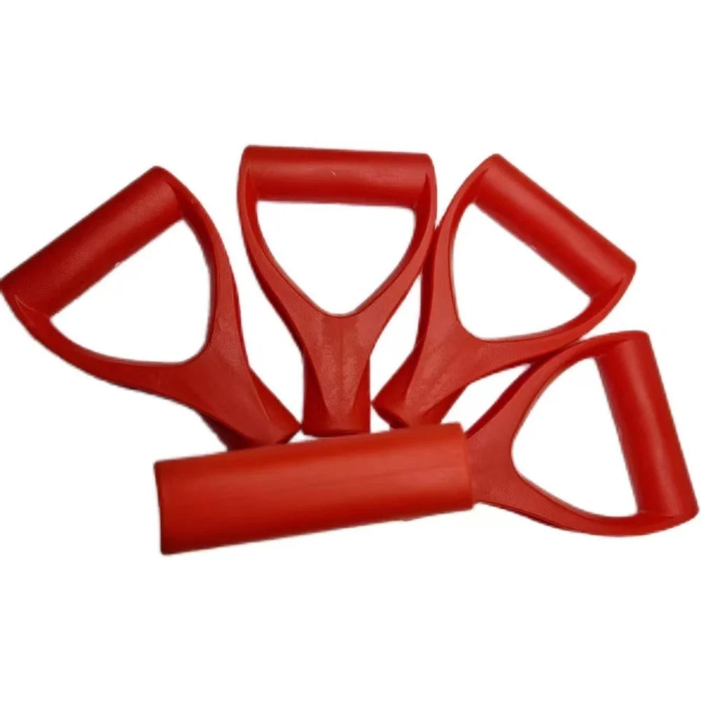 1/2Pcs Shovel Handle D Shaped Grip Plastic Shovel Handle Replacement For Garden Shovel Grip Digging Rake Tool Red Black