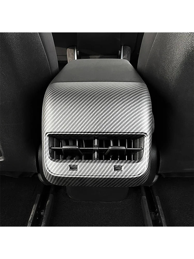 Rear Air Vent Outlet Cover For Tesla Model 3 2017-2022 Interior Rear Air Outlet Cover For Tesla Model Y 2019-2022 Back VentCover