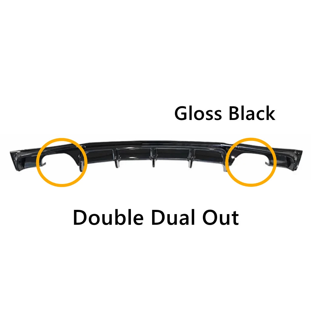 For BMW 3 Series F30 F35 2026-2026 Car Rear Bumper Lip Diffuser Refit MP Style Accessories Spoiler Exterior Parts Body Kits