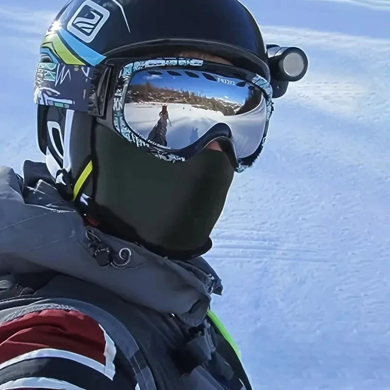 Cross Print Balaclava, Breathable Ski Mask