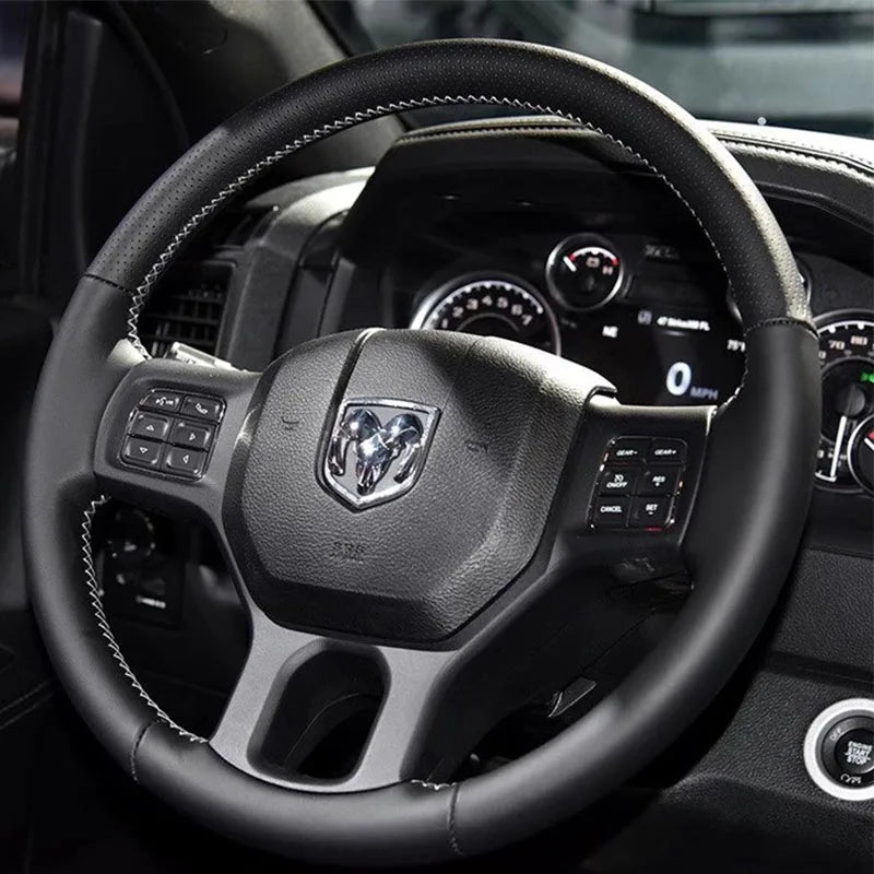 Hand-Stitched Leather Steering Wheel Cover - Dodge RAM 1500-5500 2012-2022