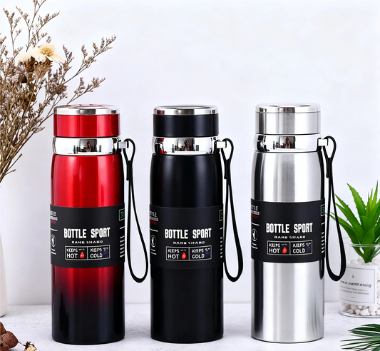 1L Stainless Steel Thermos Bottle - Insulated Flask for Tea and Coffee