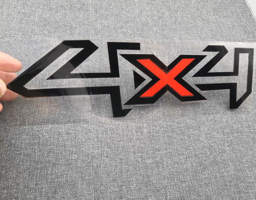 4x4 Letter Graphics Vinyl Decal — Universal Fit for Pickups & Trucks