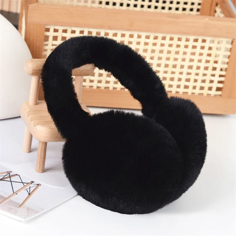 2024 Fashion Autumn Winter Earmuffs Women Men Warm Cute Plush Solid Color Ear Muffs Outdoor Cold Protection Ear-Muffs Ear Cover
