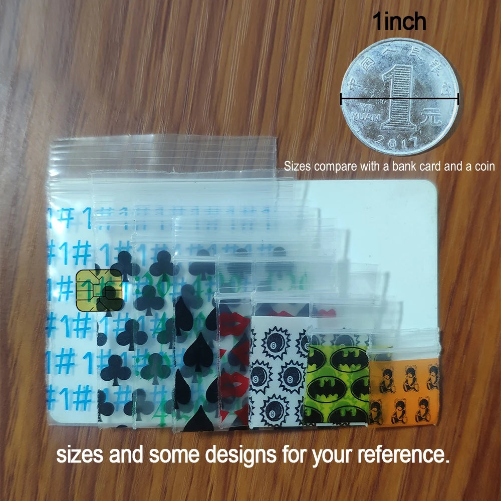 Small Reusable Ziplock Bags for Jewelry, Gems & Small Items – Clear Plastic Food-Safe Storage Baggies | Bulk Pack