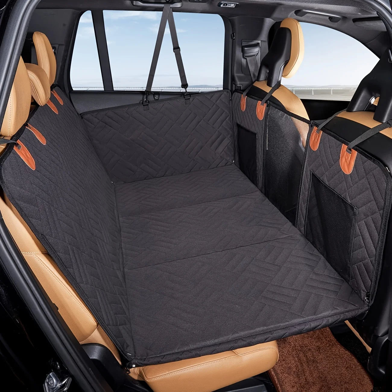 Waterproof Dog Car Seat Cover — Nonslip Scratch-Proof Pet Hammock Protector