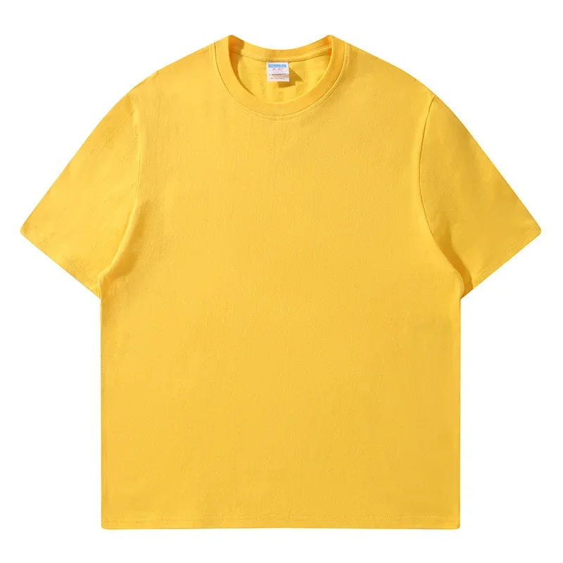 Women's 100% Cotton Loose Tee — Solid O-Neck Short-Sleeve Casual Summer Top