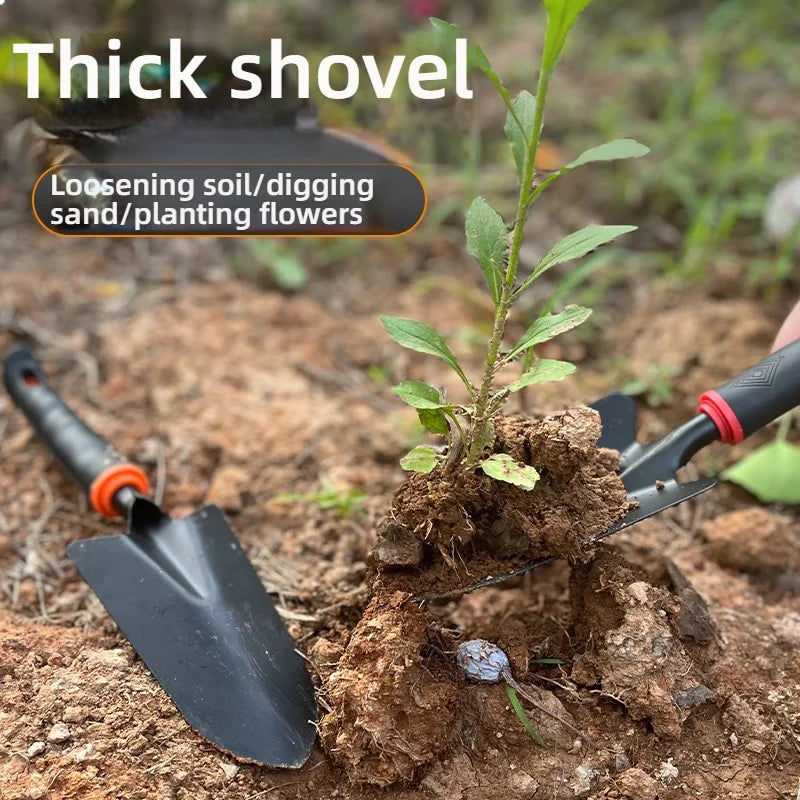 7-Piece Garden Tool Set — Mini Shovel, Rake & Trowel Kit for Planting