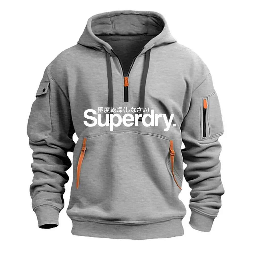 Men's Hooded Sweatshirt, Loose Pullover Hoodie