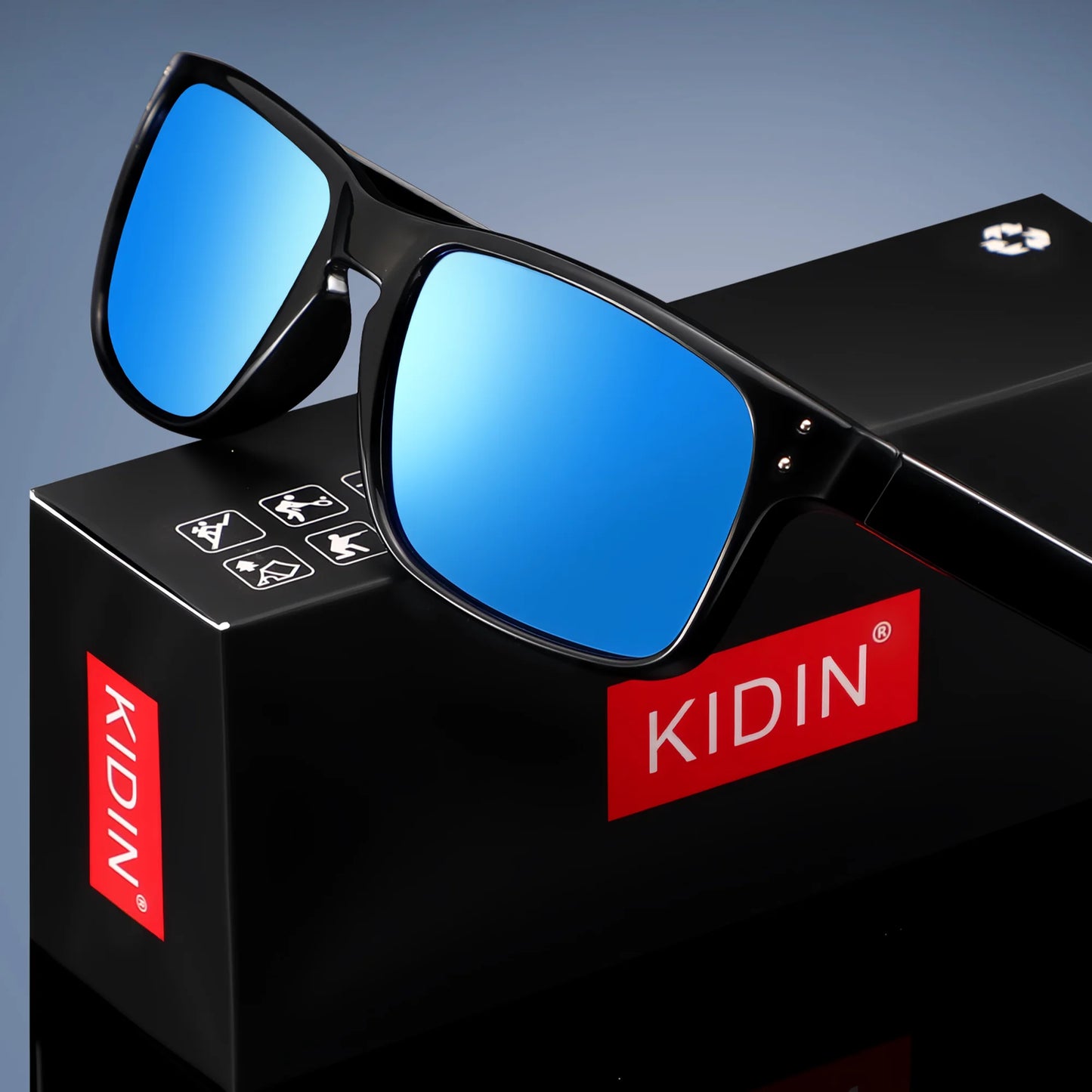 KIDIN Polarized Square Sunglasses — Outdoor Sport UV400