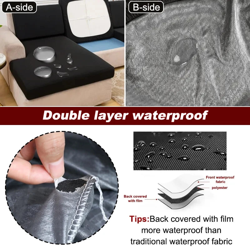 100% Waterproof Sofa Cushion Cover Elastic Protector Sofa Covers Pets Kids For Home Cheap Sofas Slipcover Case With Random