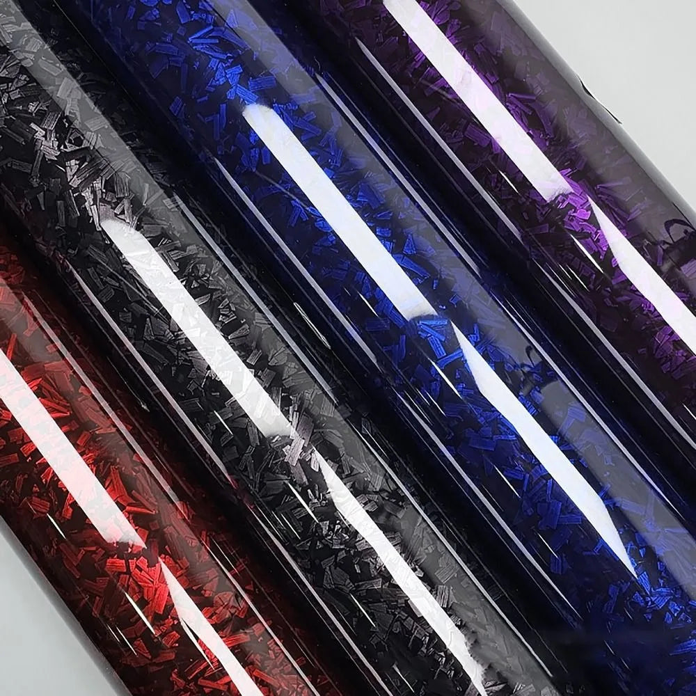 Carbon Fiber Vinyl Wrap Film – 3D/6D Matte & Gloss Forged Carbon Sticker for Car & Motorcycle (50x30cm)