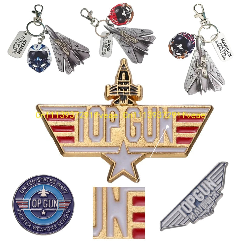 Top Gun 40th Anniversary Keychain,Top Gun 40th Anniversary Keychain Pilot Duck 2026 Movie Inspired Collectible Gift
