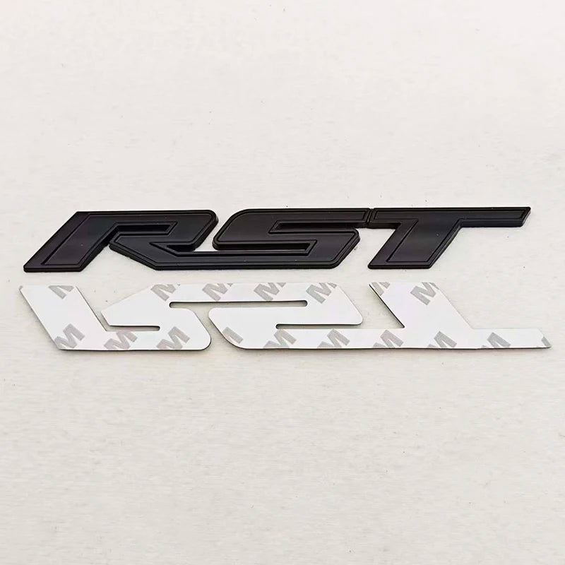 3D Metal Car Sticker Logo RST Emblem Fender Side Rear Trunk Badge For Chevrolet Silverado Tahoe Suburban Traverse Accessories