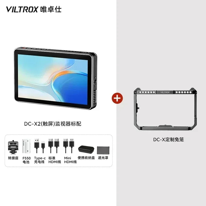 Viltrox DC-X2/DC-X3 Portable Monitor 6 Inch 2026 Nits 4K Touch Screen Profissional Photographic HD FHD Camera Monitor for Vedio