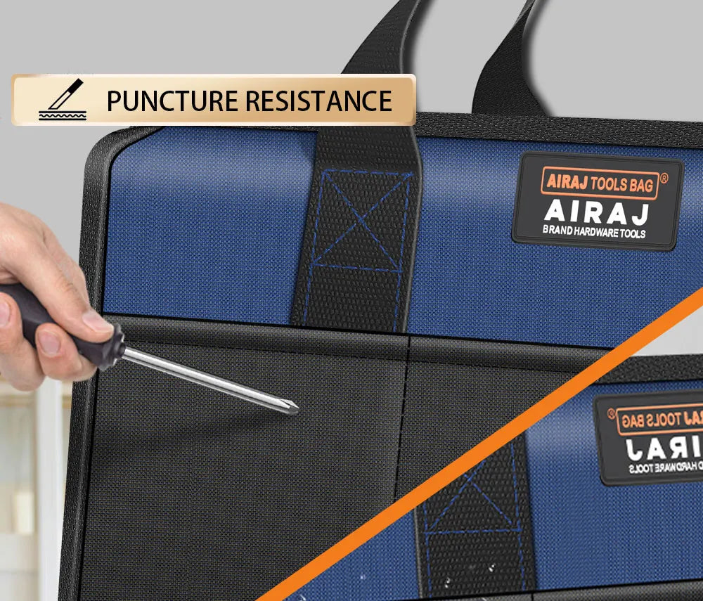 AIRAJ Multifunctional Tool Bag Electric tool storage bag for electricians Waterproof Wear-Resistant Large Capacity Hand Bag