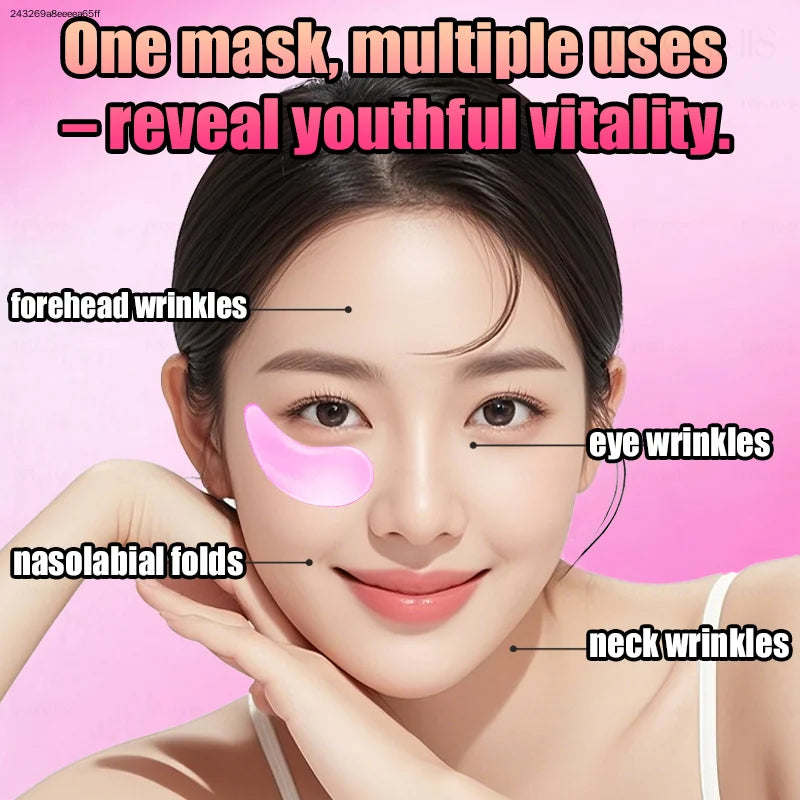 Eye facial mask, eye mask, containing collagen and hyaluronic acid, eye care, eye moisturizing patch, moisturizing eye mask, lift and moisturize skin around eyes, neutral skin