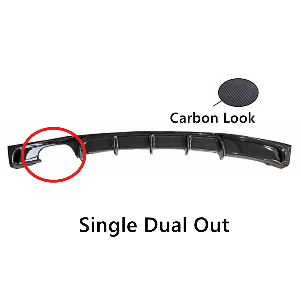 For BMW 3 Series F30 F35 2026-2026 Car Rear Bumper Lip Diffuser Refit MP Style Accessories Spoiler Exterior Parts Body Kits