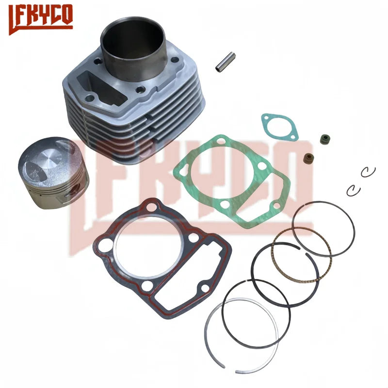 Motorcycle 63mm Bore Engine Cylinder Piston Ring Tool Sleeve Kit Motor for Honda XL185 185CC Motoblock ATV Equipment Accessories