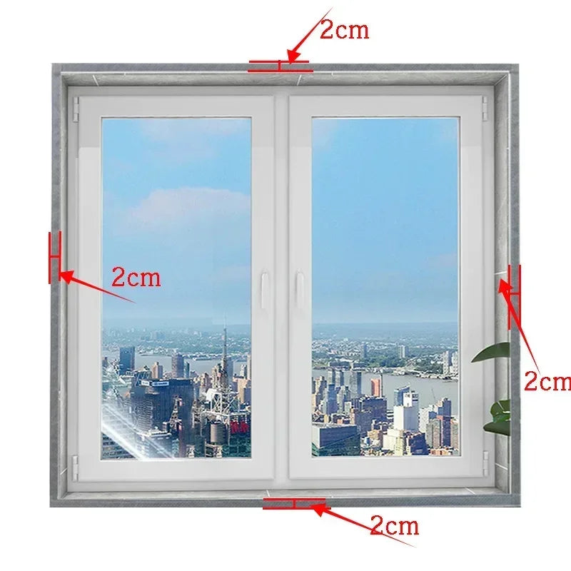 Windproof Window Insulation Film, Clear Winter Cover