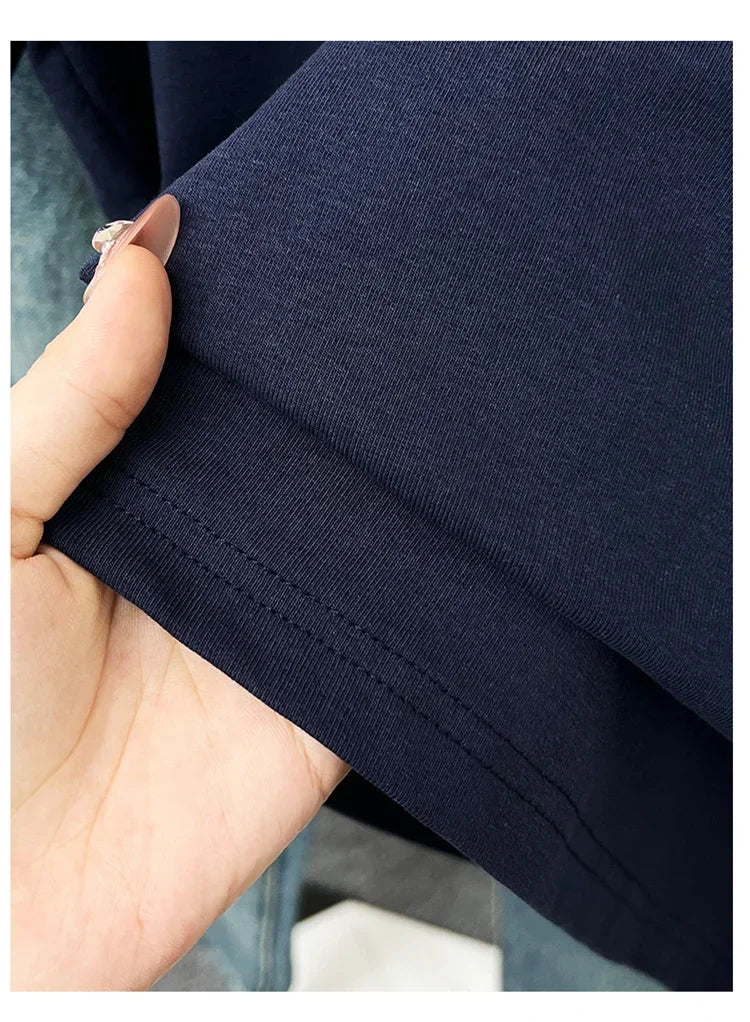 Women's solid short sleeve tee, casual Y2K — view 14 of 20