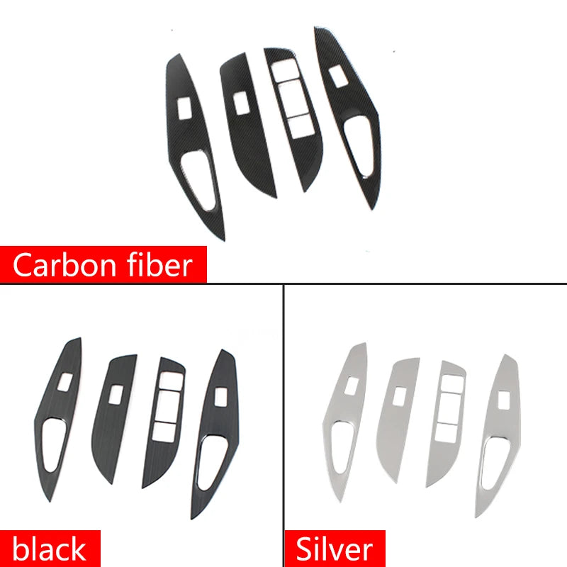 For Toyota Corolla E210 Hybrid 2019 2020 2021 2022 2023 2024 Stainless Car Door Window Glass Lift Switch Button Panel Cover