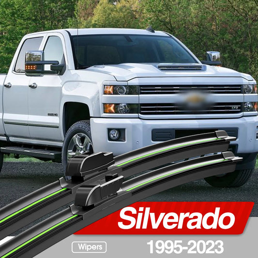 Front Windshield Wiper Blades (2-Pack) — Chevrolet Silverado (1995–2023)