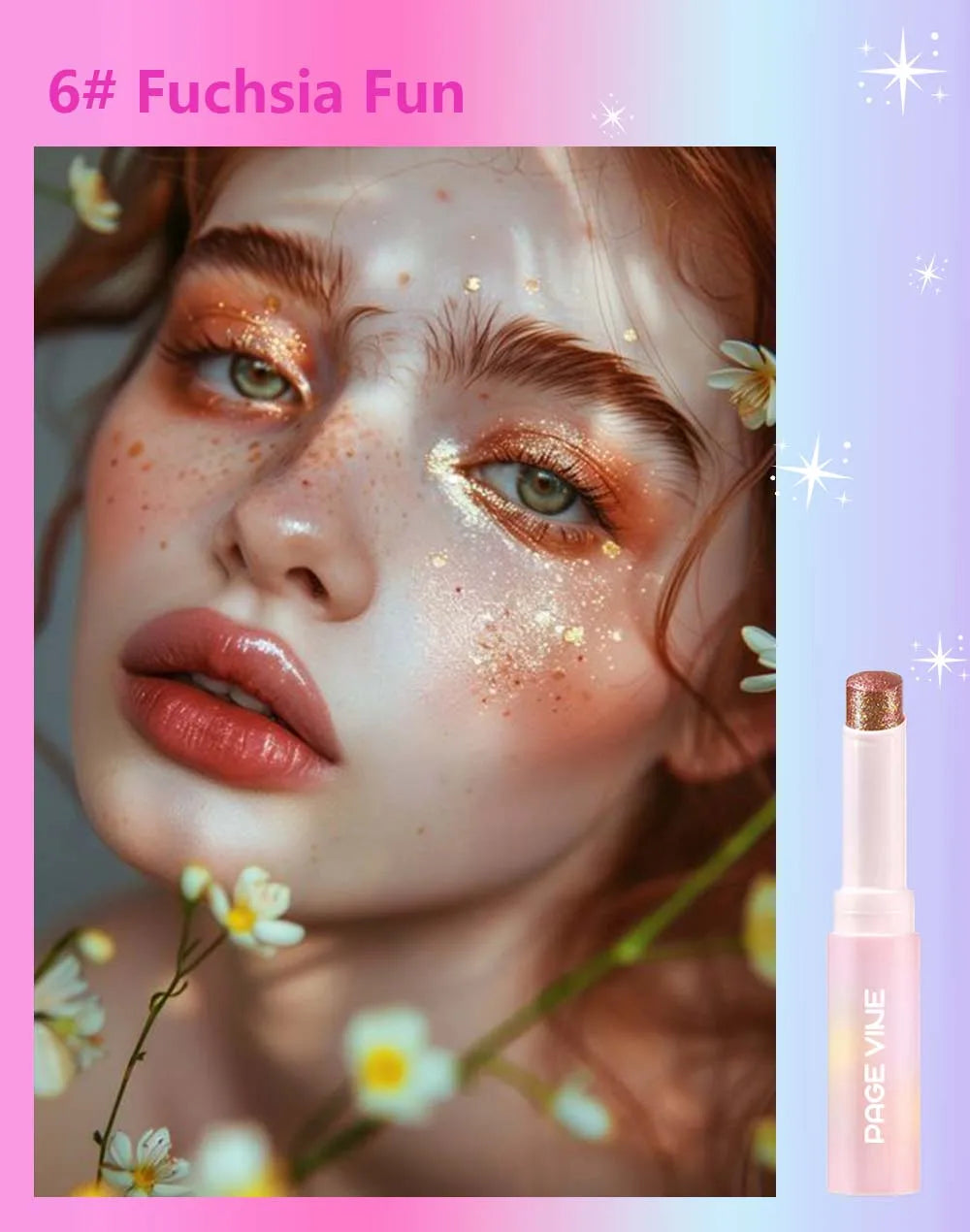 Sparkling Jelly Highlighter Stick Pearlescent Monochrome Shine Glitter Highlight Eyeshadow Stick High Gloss Face Brighten Makeup