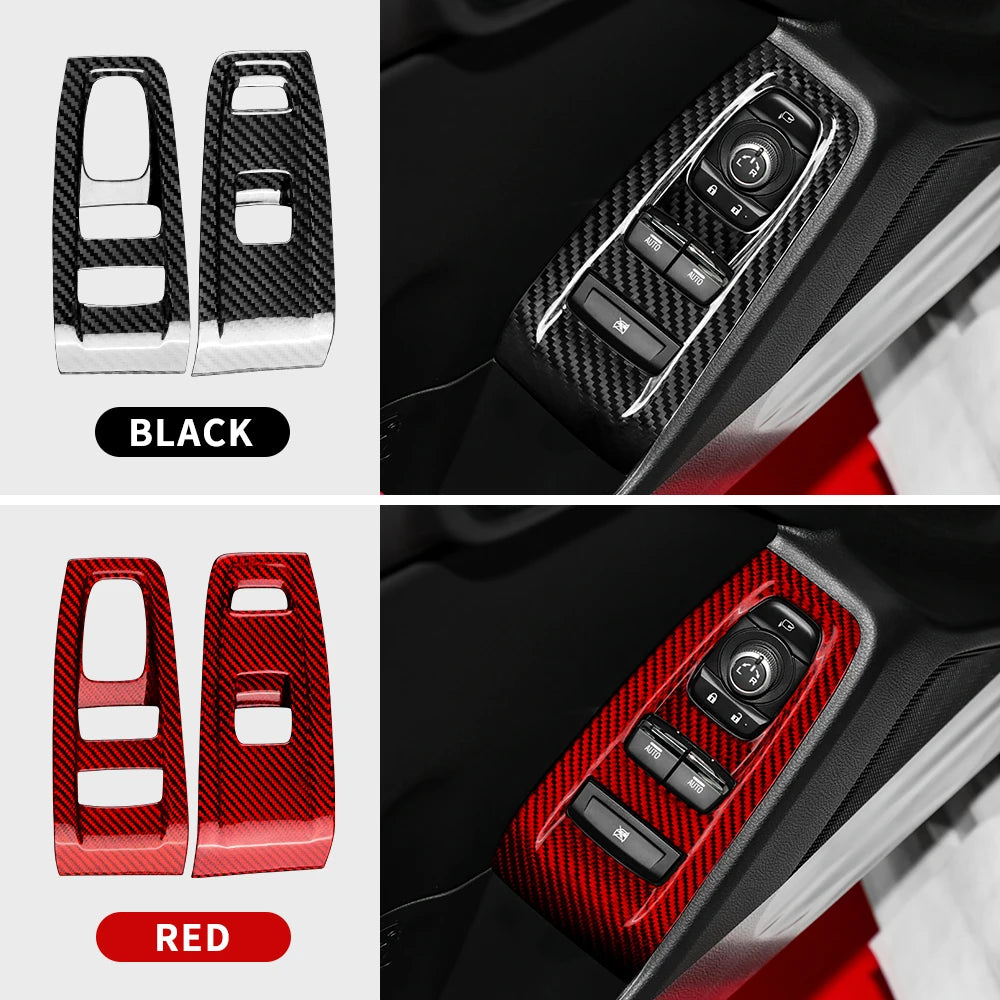 Real Hard Carbon Fiber For Subaru BRZ Toyota GR86 2021 2022 2023 2024 LHD RHD Car Trim Panel Sticker Dry Carbon Accessories