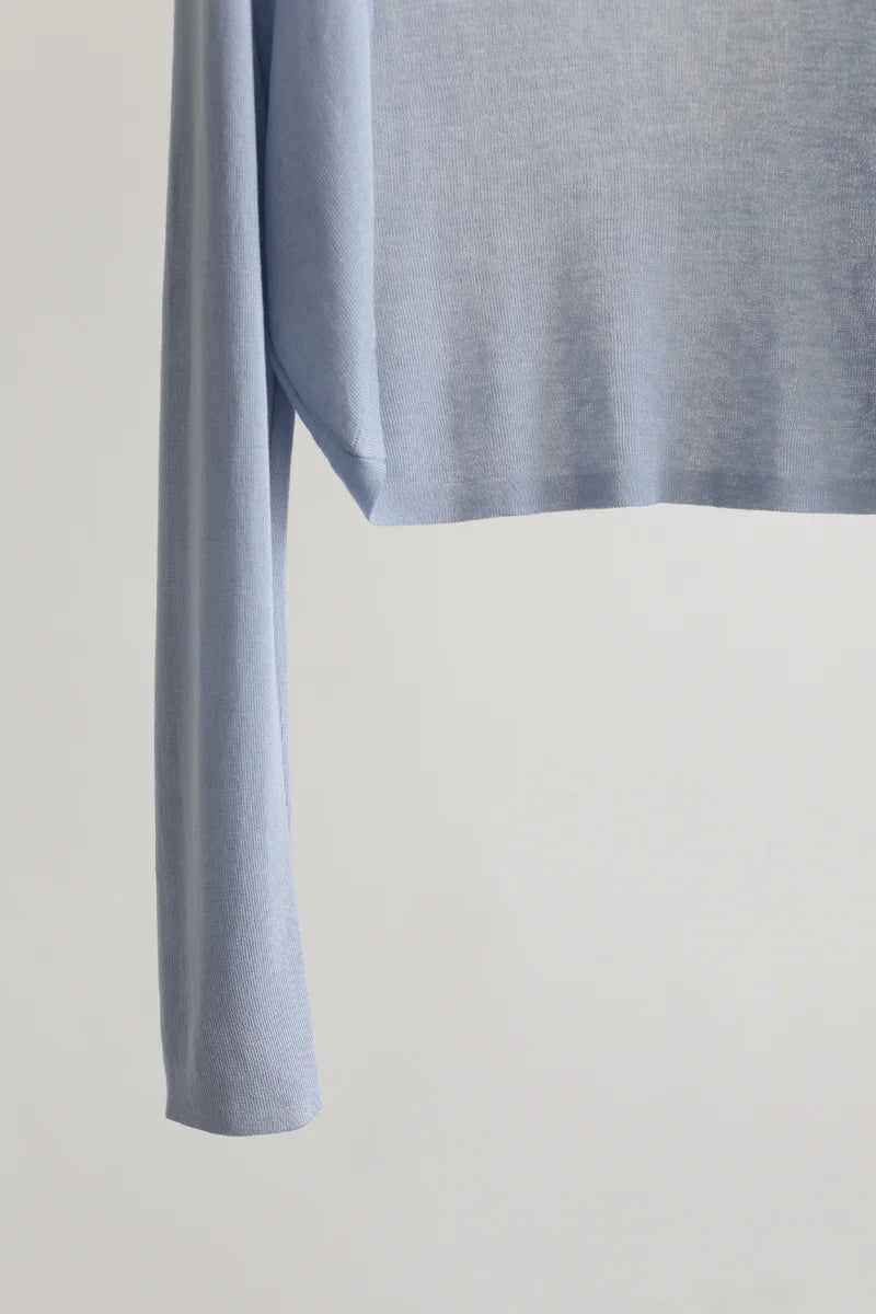 Women's short sleeve knit cardigan, cropped — view 11 of 16