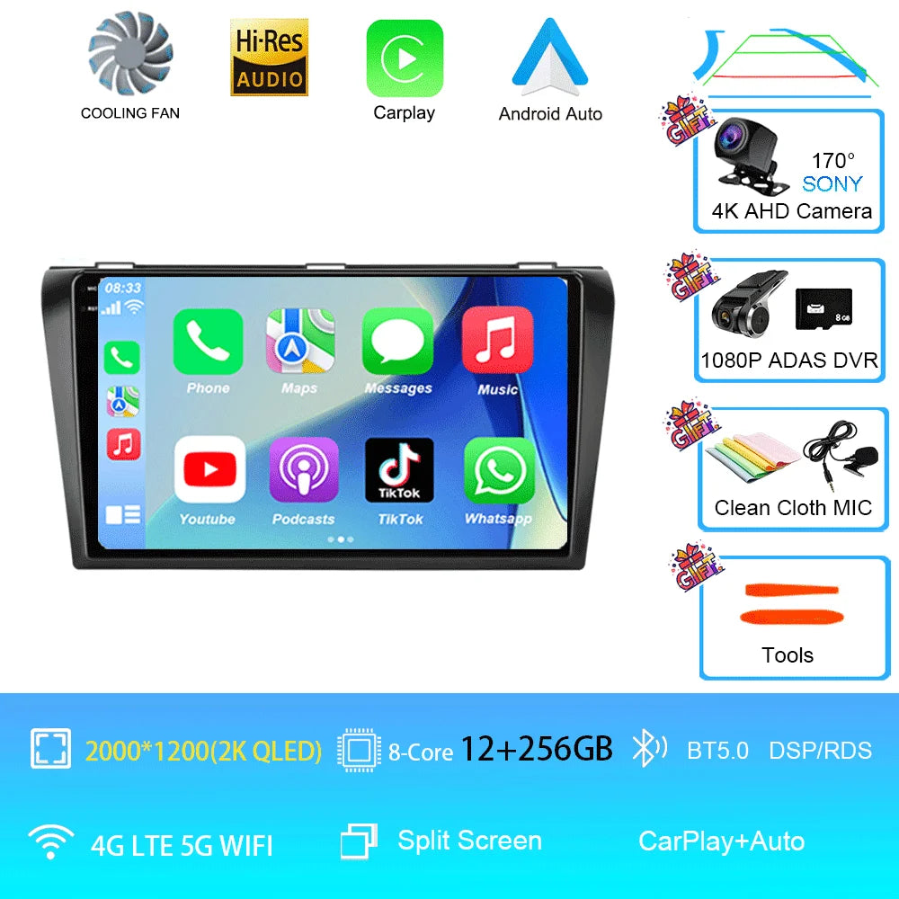 Android 16 Car Radio For Mazda 3 2026 2026 2026 2026 2026 2026 2din with BOSE Multimedia Player Carplay Stereo GPS Head Unit