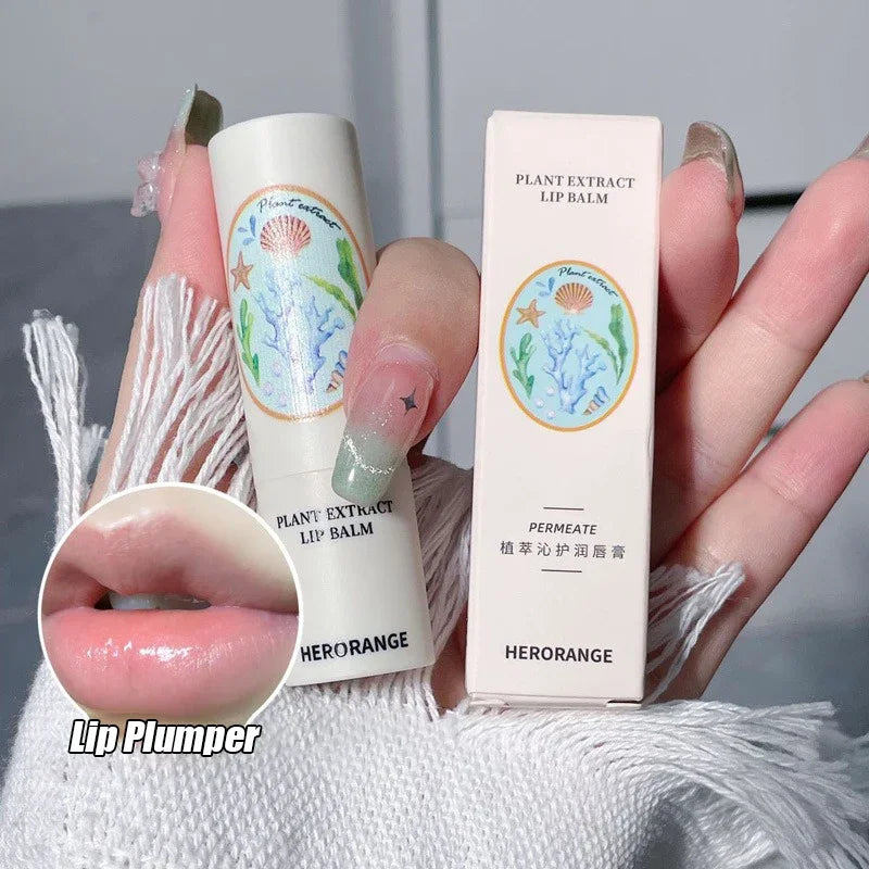 Clear Jelly Lip Balm - Shell-Shaped Hydrating Lip Oil & Makeup Base