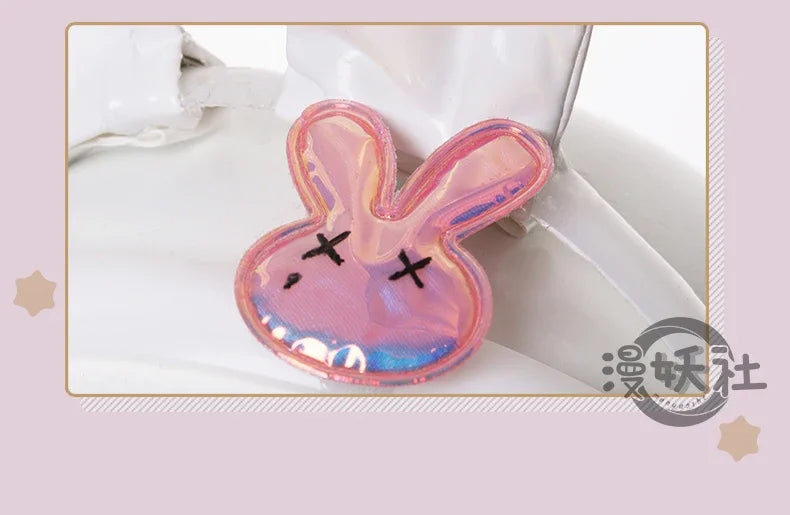 Anime Miku Rabbit Cosplay hole Black Leather Bunny Girl Sexy Cute Halloween Cosplay Costume Headdresses Clothes Bows Girl Wig