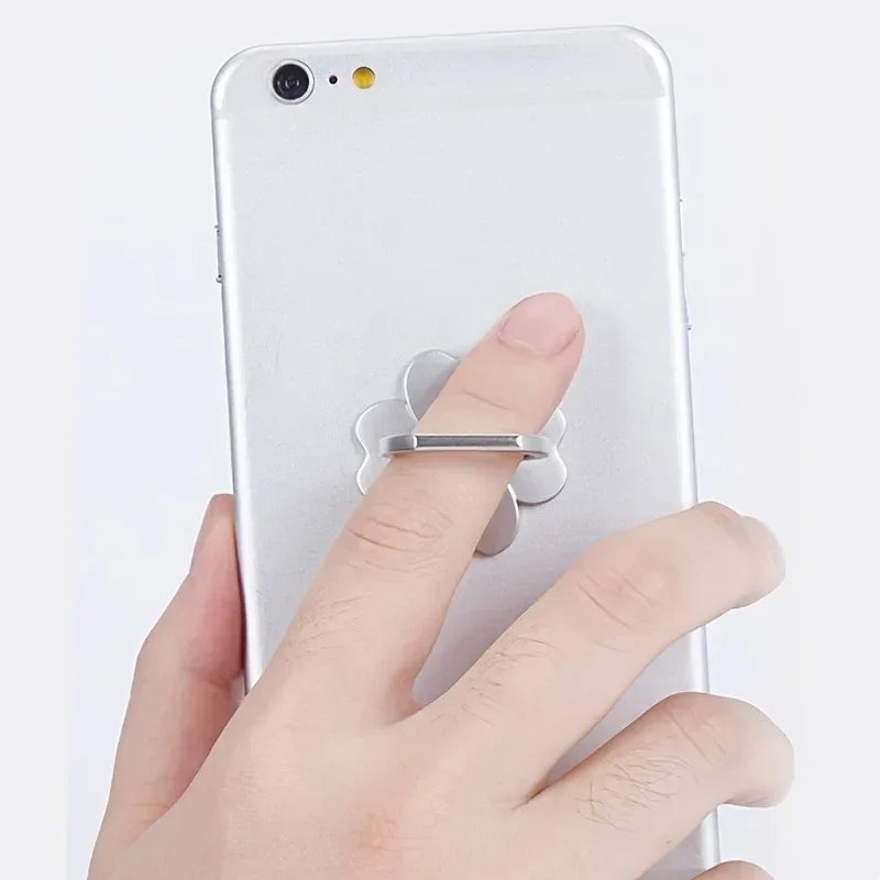 Drop-Proof Phone Ring Stand 360 Rotating for Mobile Phone Car Magnetic Mount Metal Folding Finger Stand Socket
