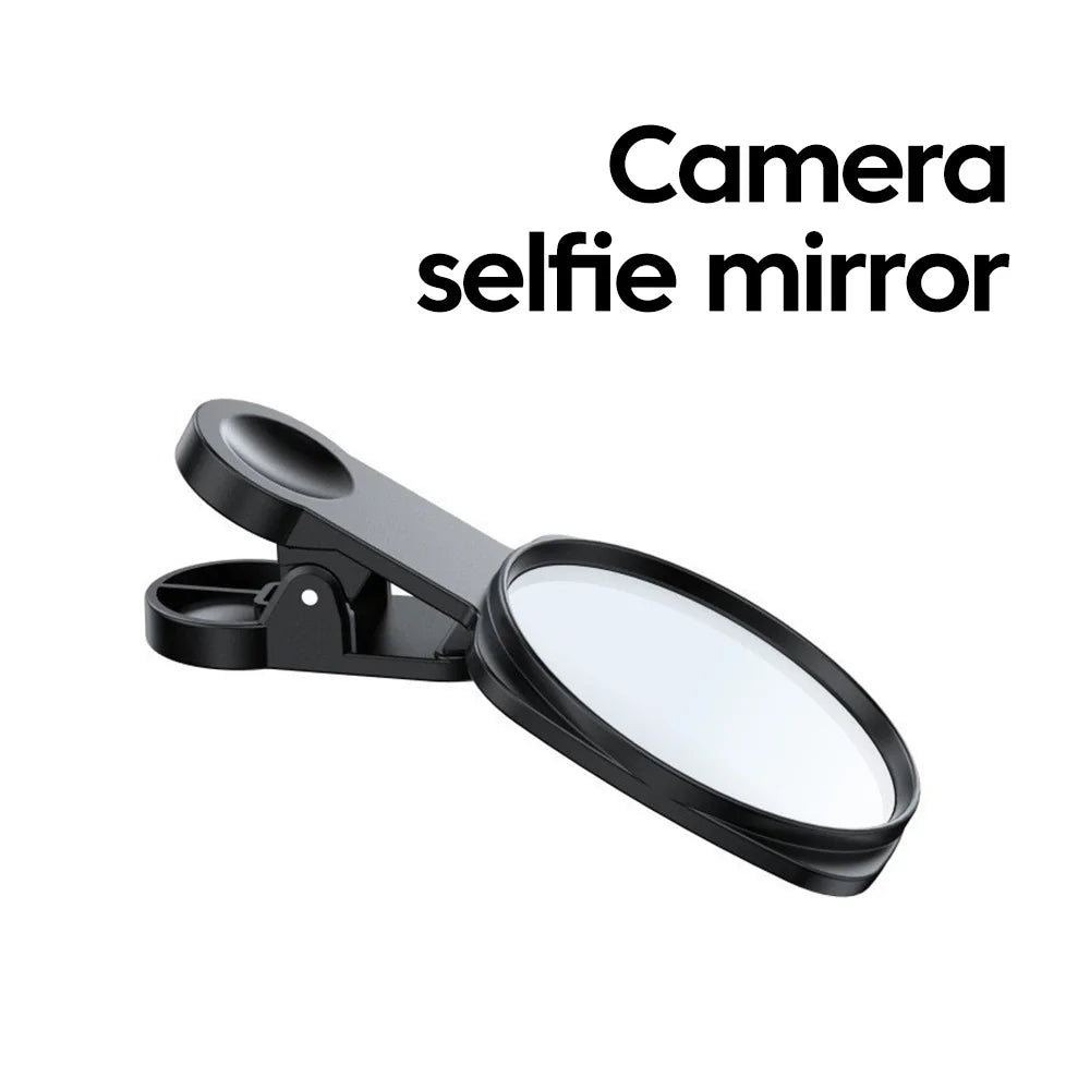 Smartphone Camera Lens Selfie Mirror Clip Kit for IPhone Samsung Smartphone Live Streaming Photo Video Selfie Vlog Accessories