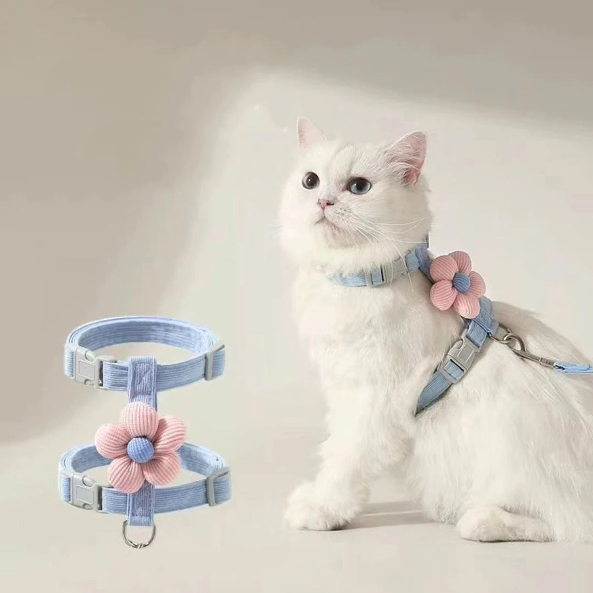 Cat Harness and Leash Set - Adjustable Breathable Walking Vest – photo 8