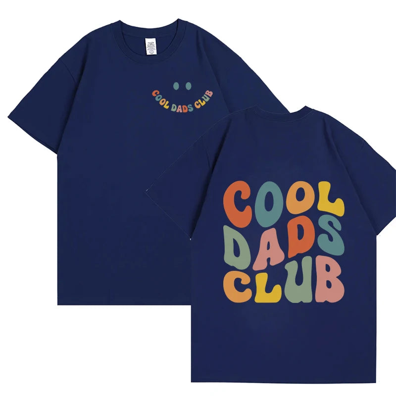 Cool Dad Clun Shirt for Men Clothing Dads Birthday T-shirts Front Back Print Tshirts for Grandfather Husband Tee Shirts Homme