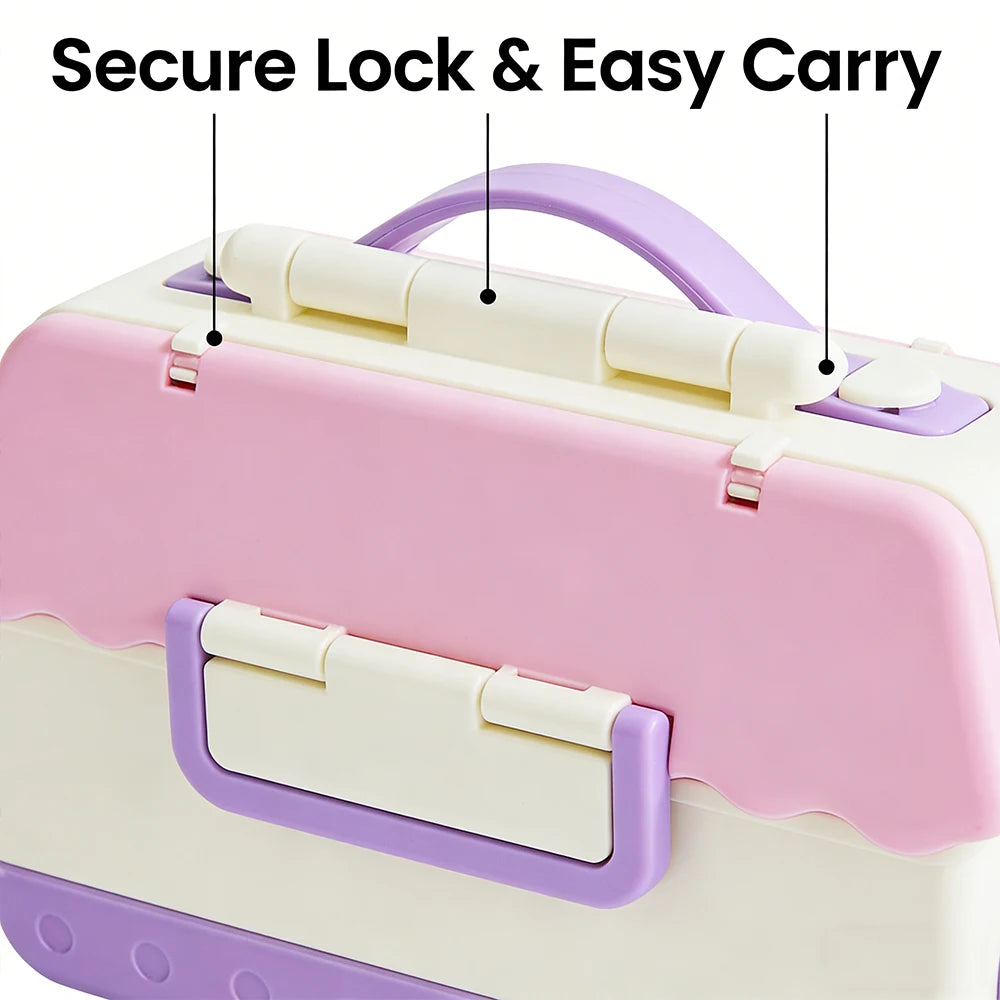 Kids Bento Box with Insulated Food Jar - 4 Compartment Lunch Set - photo 5