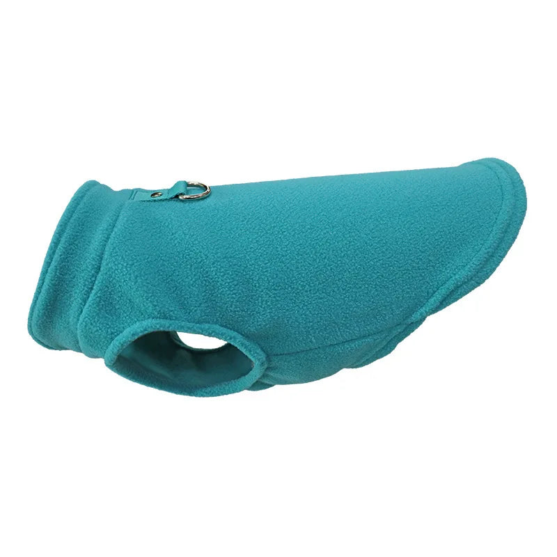 Fleece Dog Vest Jacket with D-Ring - Warm Coat for Small Dogs - photo 12