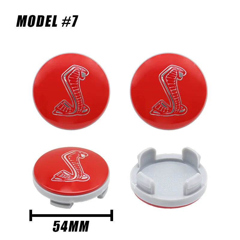 4Pc 56mm 60mm 54mm Car Wheel Center Hub Cap For Ford Fiesta Mondeo Fusion Explorer Escape Focus Kuga Rim Cover Sticker Accessory