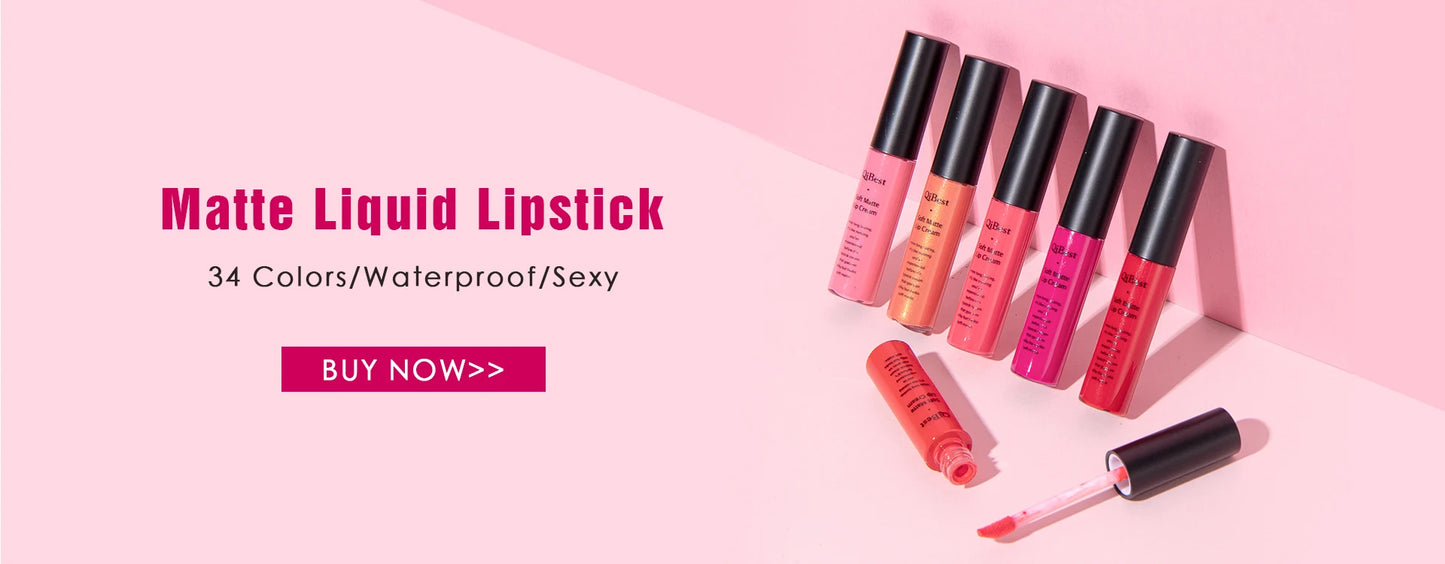 QIBEST Double End Glitter Matte Eye shadow Stick Pencil Eyeshadow Makeup Waterproof Bicolor Shimmer Cosmetics Beauty Makeup Tool