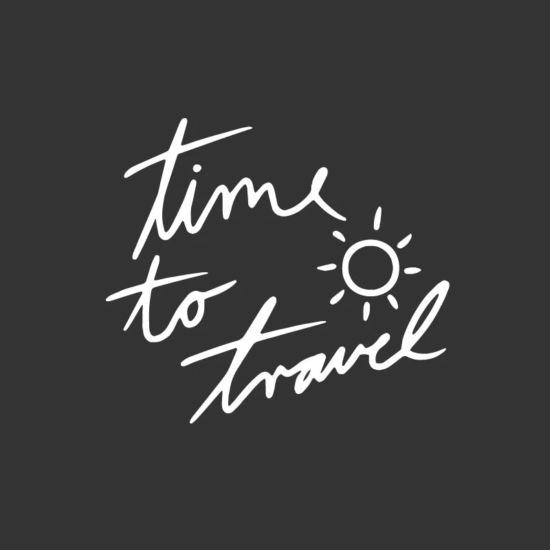 Time To Travel Bumper Door Side Body Car Sticker Car Camper Motorhome Caravan Explore Adventure Decal Vinyl waterproof sticker