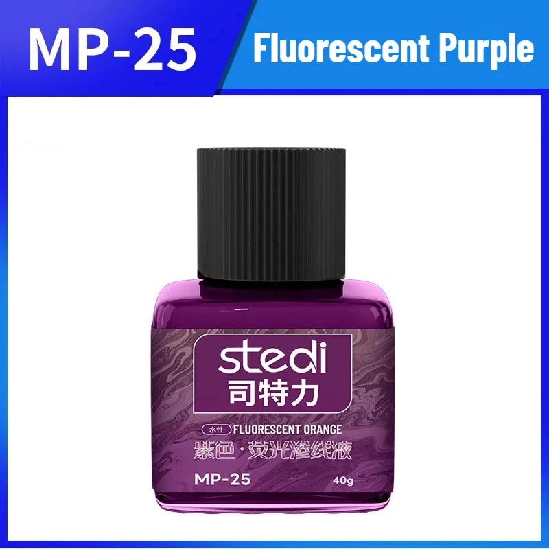Stedi MP-20~MP-29 Fluorescent Panel Line Acrylic Paint 40g for Model Building Fluorescent Ink Panel Line Accent Color Assembly