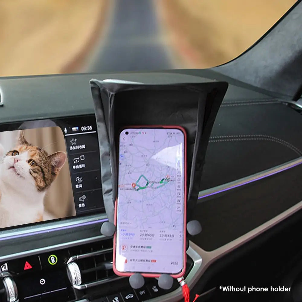 Cell Phone Umbrella Sun Shade Sun Shade For Phone Mobile Phone Holder Glare Blocking Sun Shade For Phone For Car Motorcycle Bike