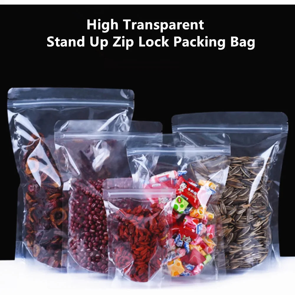 100pcs Aluminum Foil Zip Lock Bags – Food Grade Silvery Mylar Resealable Pouches for Snacks, Herbs & Gift Packaging
