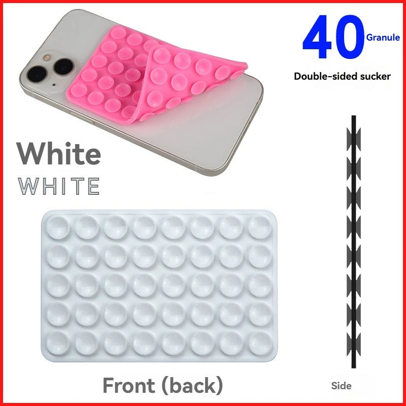 Silicone Suction Cup Phone Stand with Strong Double-sided No-hand Grip, Video Fixing Pad, Silicone Rubber Suctionsilicone Case