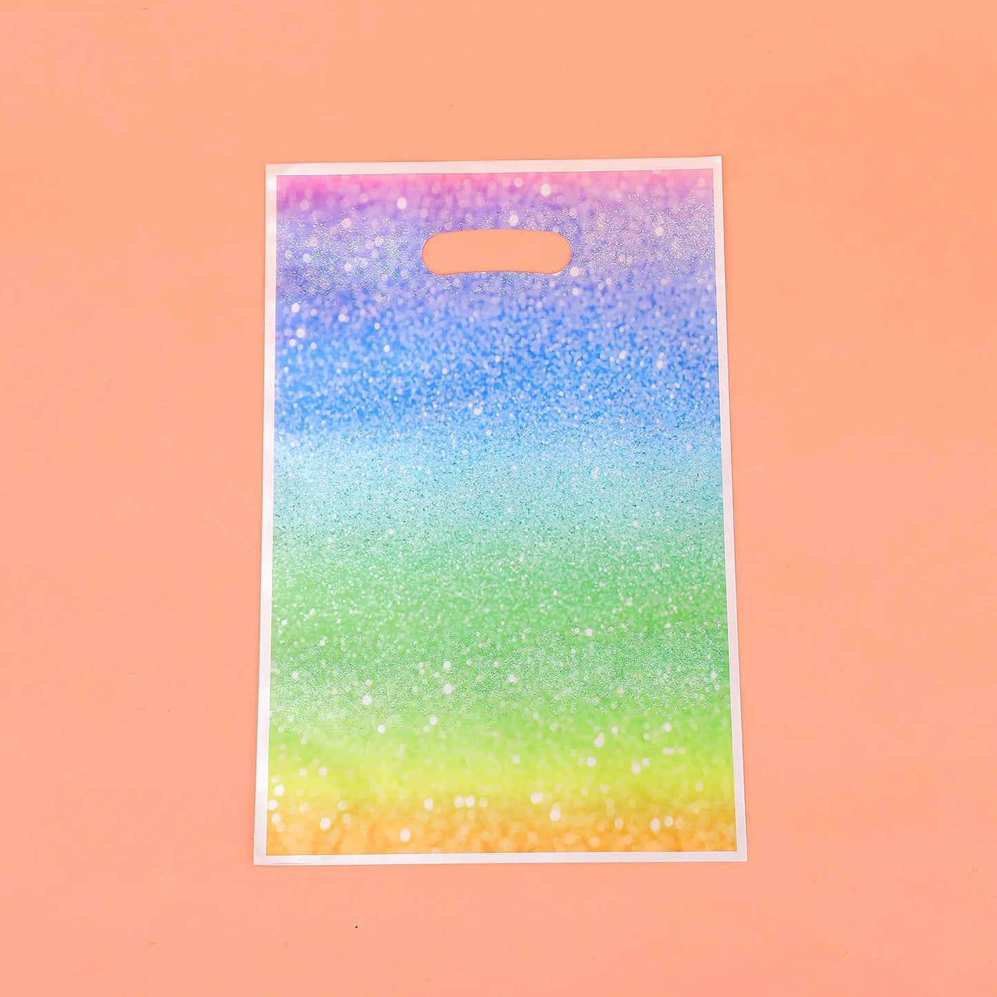 10/30/50pcs Gradient Hand Gift Bag Shining Star Party Gift Bag Galaxy Plastic Gift Bag Birthday Gift Bag Wedding Gift Package