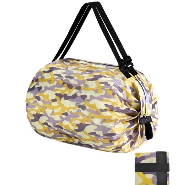 New Foldable Storage Bag Portable Travel Camouflage Handbags Large Capacity With Handle Japen Shopping Bag