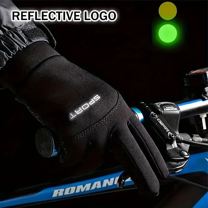 Touchscreen Winter Gloves, Windproof Running Gloves